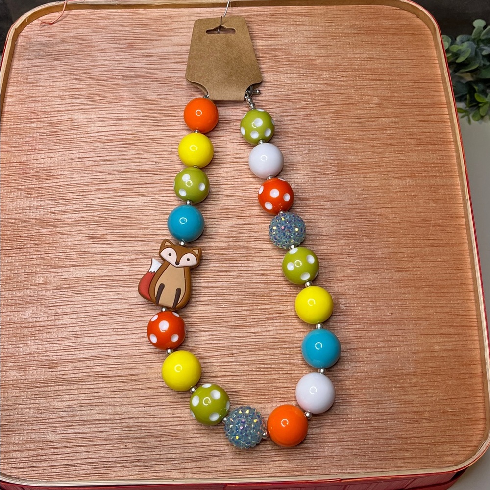 Colorful Beaded Necklace Kids Size
